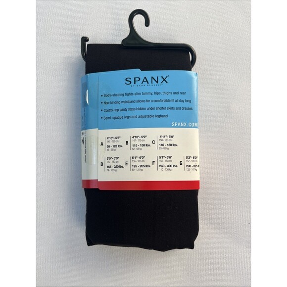 SPANX Takes Off Footless Shaping Tights Black Plus Size F Slimming Shapewear - Picture 2 of 3